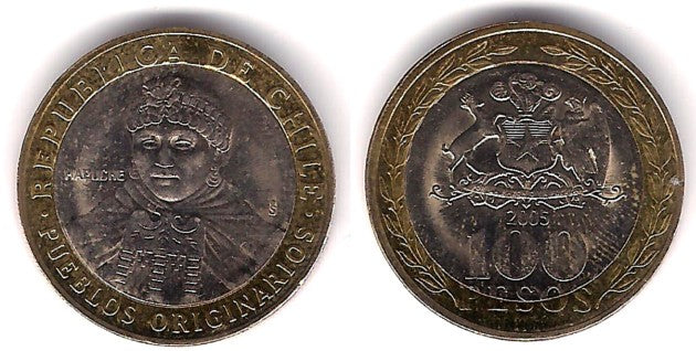 (236) Chile. 2005. 100 Pesos (EBC)