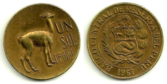 (248) Perú. 1967. 1 Sol de Oro (MBC)