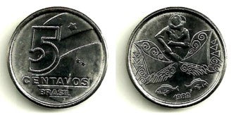 (612) Brasil. 1989. 5 Centavos (SC)