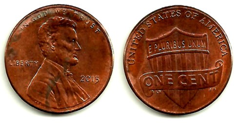 (468) Estados Unidos de América. 2015. 1 Cent (MBC+)