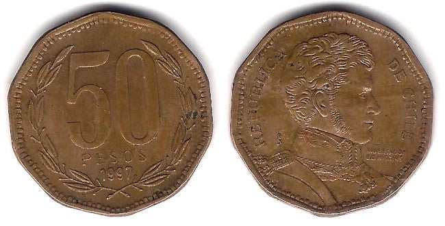 (219.2) Chile. 1997. 50 Pesos (MBC)