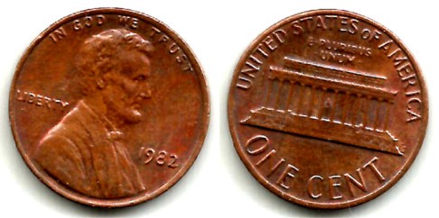 (201) Estados Unidos de América. 1982. 1 Cent (MBC)