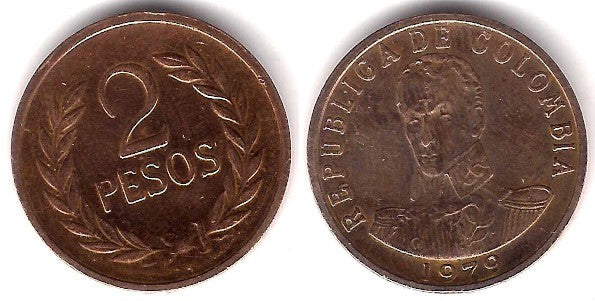 (263) Colombia. 1979. 2 Pesos (MBC)