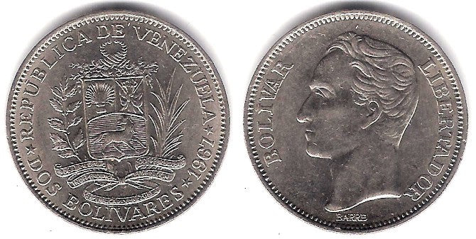 (Y43) Venezuela. 1967. 2 Bolivares (EBC)