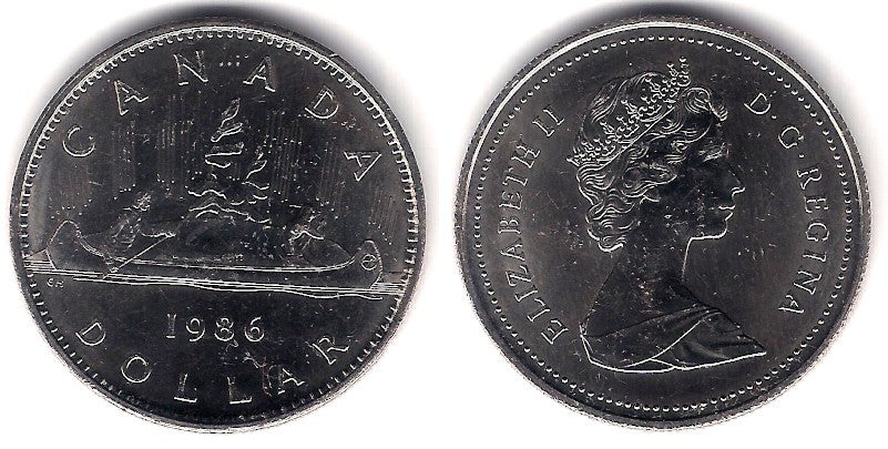 (120.1) Canadá. 1986. 1 Dollar (EBC)