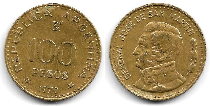 (82) Argentina. 1979. 100 Pesos (BC+)