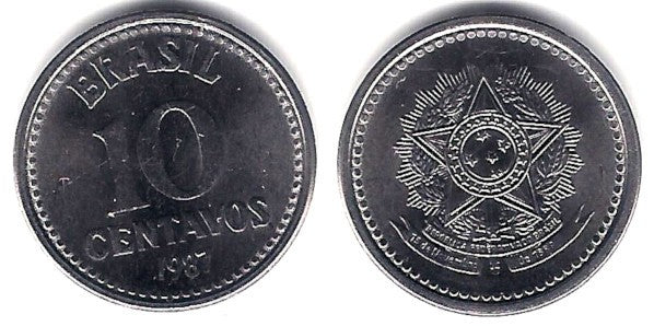 (602) Brasil. 1987. 10 Centavos (SC)