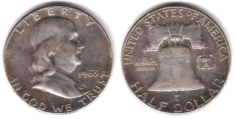 (199) Estados Unidos de América. 1963. Half Dollar (MBC) (Plata)