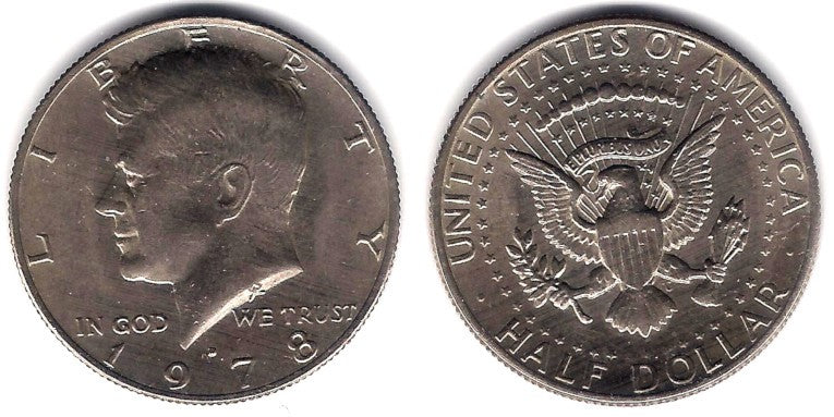 (A202b) Estados Unidos de América. 1978(D). Half Dollar (MBC)