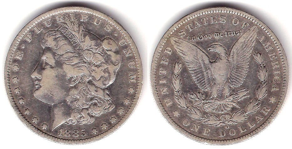 (110) Estados Unidos de América. 1885. 1 Dollar (MBC-) (Plata)