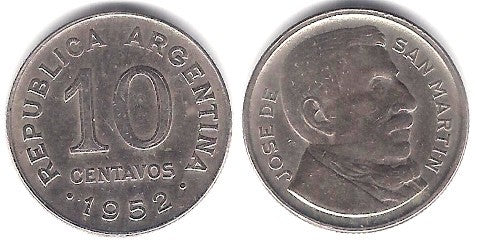 (47) Argentina. 1952. 10 Centavos (EBC)