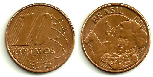 Brasil. 2008. 10 Centavos (MBC)