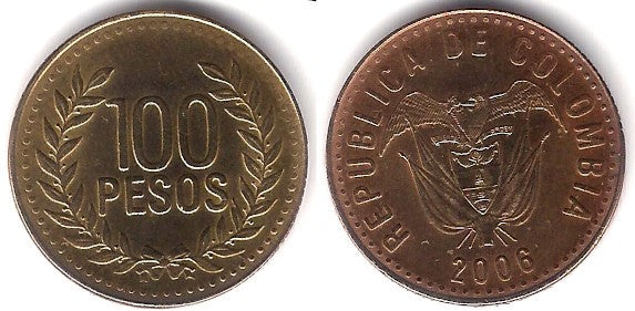 (285.2) Colombia. 2006. 100 Pesos (SC)