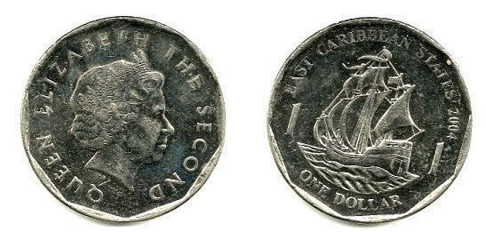 (39) Estados Orientales Caribeños. 2004. 1 Dollar (SC)