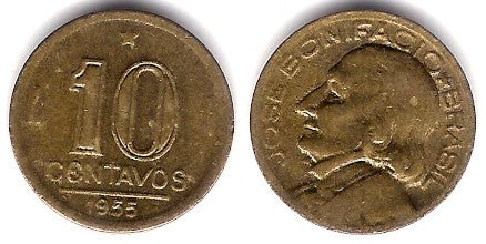 (561) Brasil. 1955. 10 Centavos (EBC+)