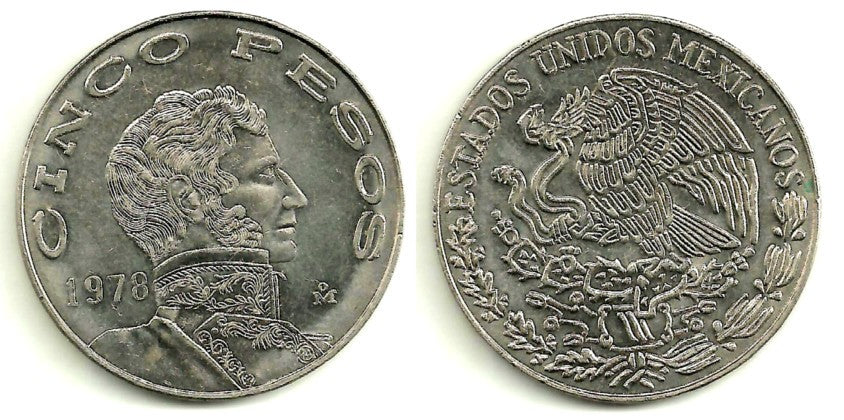 (472) Estados Unidos Mexicanos. 1978. 5 Pesos (SC)