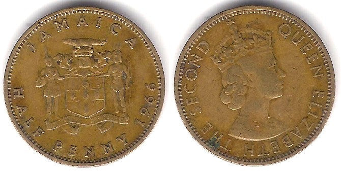 (38) Jamaica. 1966. Half Penny (BC+)