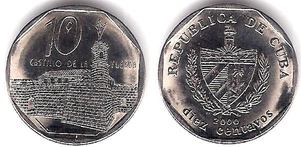 (576.2) Cuba. 2000. 10 Centavos (SC)