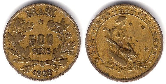 (524) Brasil. 1928. 500 Reis (MBC)