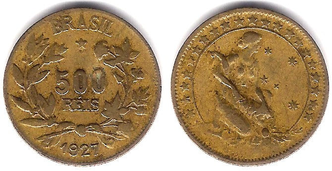 (524) Brasil. 1927. 500 Reis (MBC)