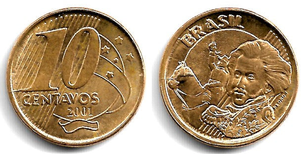 (649.2) Brasil. 2001. 10 Centavos (EBC)