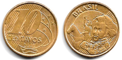 (649.2) Brasil. 2007. 10 Centavo (MBC)