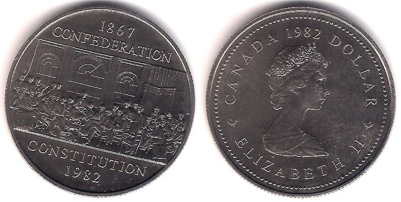 (134) Canadá. 1982. 1 Dollar (EBC+)