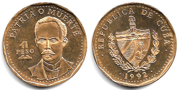(347) Cuba. 1992. 1 Peso (SC-)