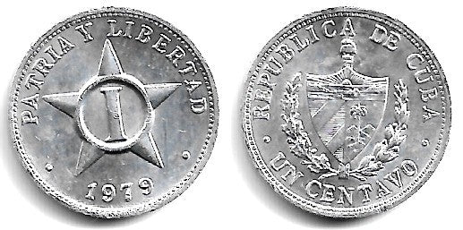 (33.1) Cuba. 1979. 1 Centavo (EBC+)