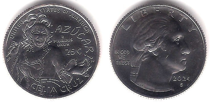 Estados Unidos de América. 2024(S). Quarter Dollar (SC) Celia Cruz