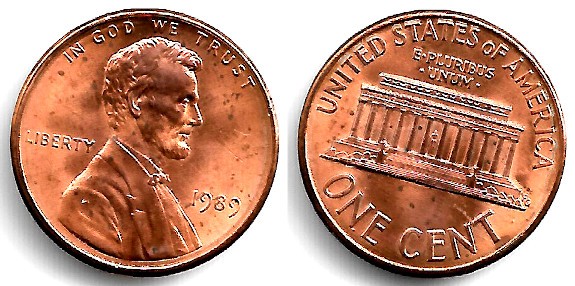 (201b) Estados Unidos de América. 1989. 1 Cent (EBC+)