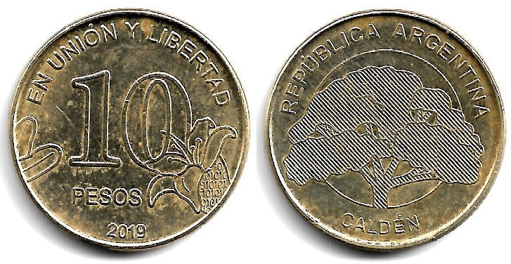 Argentina. 2019. 10 Pesos (MBC+)