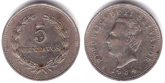(149a) El Salvador. 1984. 5 Centavos (MBC)