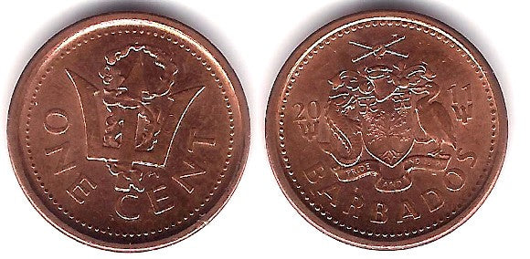 (10) Barbados. 2011. 1 Cent (EBC+)