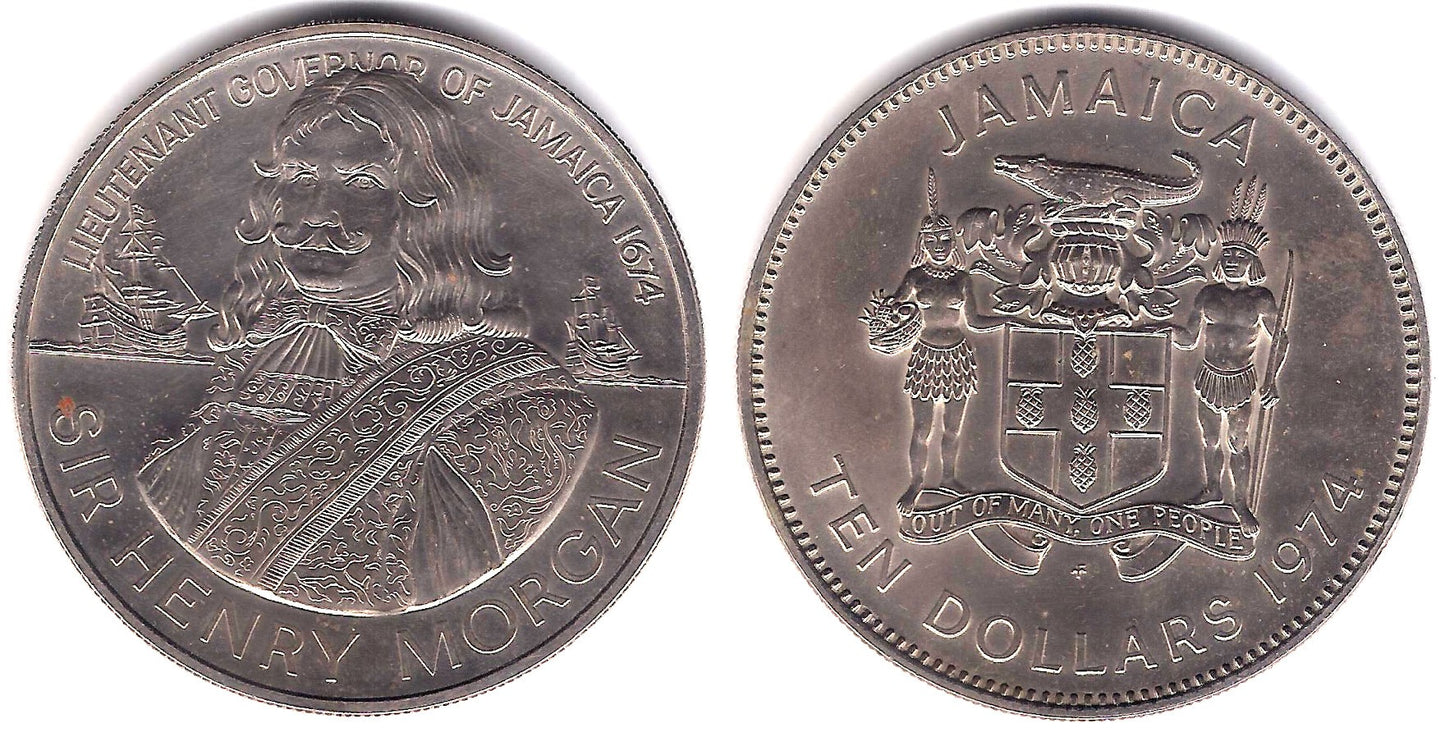(63) Jamaica. 1974. 10 Dollars (EBC+)
