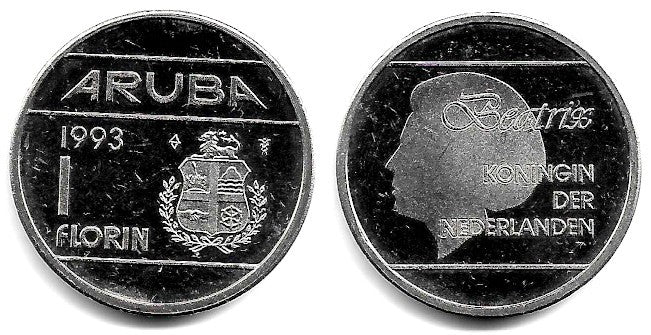(5) Aruba. 1993. 1 Florin (EBC)