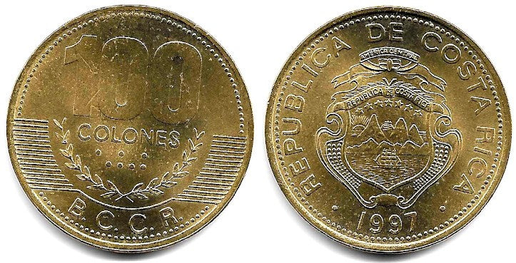 (230a) Costa Rica. 1997. 100 Colones (EBC+)