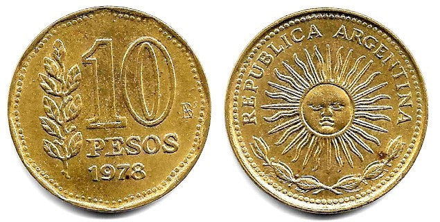 (72) Argentina. 1978. 10 Pesos (MBC+)