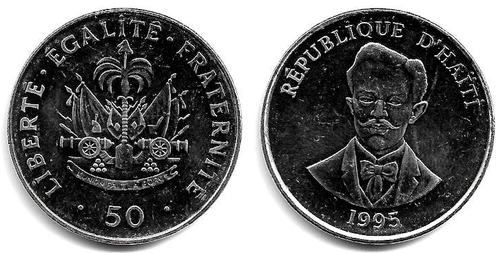 (153a) Haití. 1995. 50 Centimes (SC)