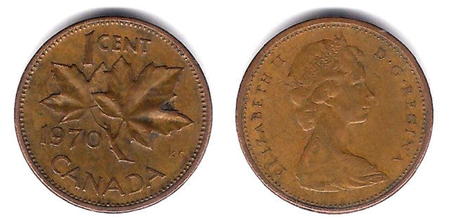(59.1) Canadá. 1970. 1 Cent (MBC-)