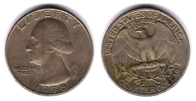 (A164a) Estados Unidos de América. 1978. Quarter Dollar (BC)