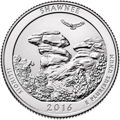 Estados Unidos de América. 2016(D). Quarter Dollar (SC) Shawnee
