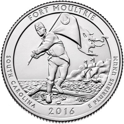 Estados Unidos de América. 2016(S). Quarter Dollar (SC) Fort Moultrie