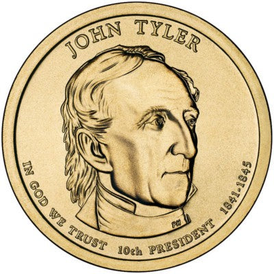 (451) Estados Unidos de América. 2009(D). 1 Dollar (SC) John Tyler