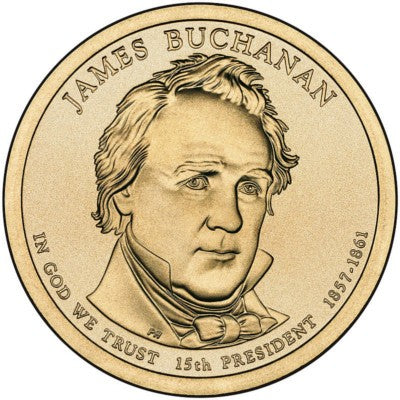 (477) Estados Unidos de América. 2010(D). 1 Dollar (SC) James Buchanan