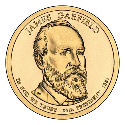 (502) Estados Unidos de América. 2011(D). 1 Dollar (SC) James Garfield