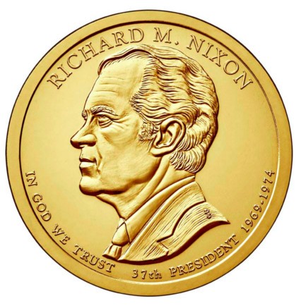 Estados Unidos de América. 2016(D). 1 Dollar (SC) Richard M. Nixon