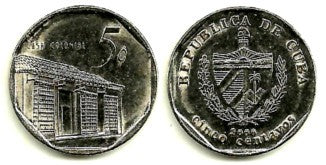 (575.2) Cuba. 2000. 5 Centavos (EBC)