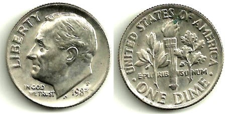 (195a) Estados Unidos de América. 1983(P). 1 Dime (MBC)