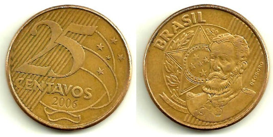 (650) Brasil. 2006. 25 Centavos (MBC-)